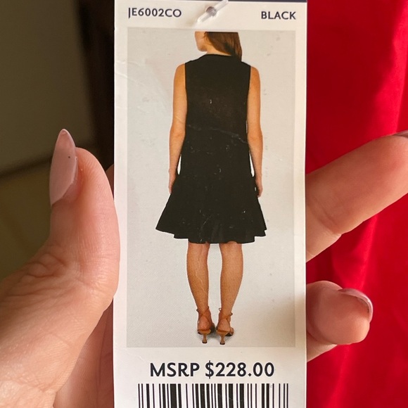 NWT Joie Women's Sleeveless A-Line Silhouette Tiered Mini Red 100%Cotton Dress - Picture 6 of 7